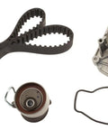 Go-To Timing Belt Kit With Water Pump For Acura EL And Honda Civic TKH-003 components displayed on white background