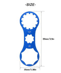 Front Fork Cap Wrench For SR Suntour XCM XCR XCT RST Suspension Forks Universal Fit, blue aluminum, 99mm x 35mm size