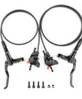 Cyclon MT200 MTB hydraulic brake set, dual calipers, 800mm front and 1500mm rear hoses, aluminum alloy, SM-RT rotors.