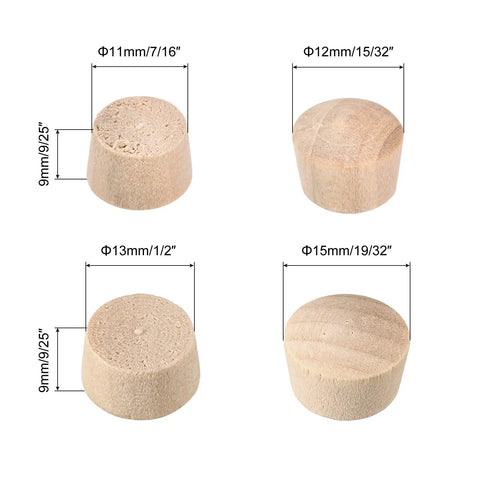 Premium Cherry Wood Button Top Plugs Hundred Pack Slick Snug Fit For Half And Seven Sixteenths Holes Conceals Screw Marks No Sweat Cabinetry Fixes And Weekend Builds Sands Dang Smooth For A Heckuva Finish