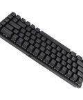 Clutch Compact Wired Mechanical Keyboard With Loud Blue Switches And Custom Rgb Backlight For Pro Gaming And Fast Typing designed 68 key view from above.