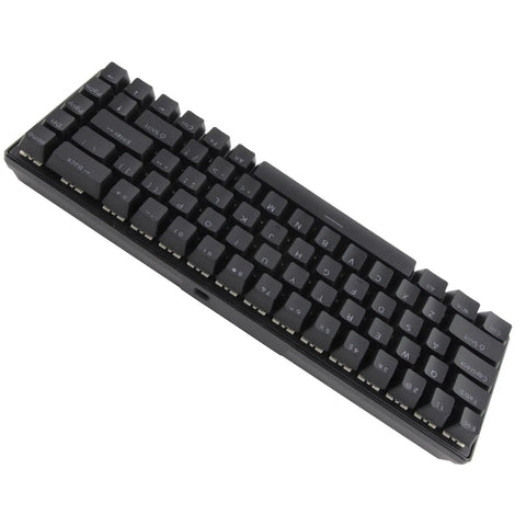 Clutch Compact Wired Mechanical Keyboard With Loud Blue Switches And Custom Rgb Backlight For Pro Gaming And Fast Typing designed 68 key view from above.