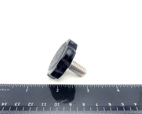 3/8 Inch Thumb Screw Bolt With Black Plastic Clamping Knob 304 Stainless Steel 3/8 16 Thread for Workshop Use