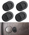 Floor Pan Drain Plug Kit For Jeep Wrangler JK JL 2014 To 2025 And Gladiator JT 2020 To 2025 4 Piece Set shown on mat