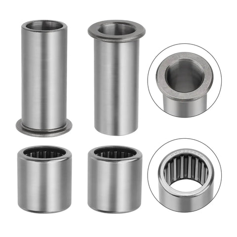 Beefed Up Swing Arm Bearing Seal And Bushing Kit For Dirt Bikes Fits RM125 RM250 RMZ250 RMZ450 RMX450Z DRZ400 2000-2023 OEM 61252-37F00 61252-37F01 61252-36E00 Replacement steel bushings and needle bearings