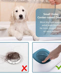 Hair Catcher 2 Pack Silicone Drain Catchers For Kitchen Sink Bathroom Tub Easy To Install No Fuss Durable Odor Free 5.5 Inch Flexible Silicone