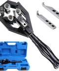 Heavy Duty Manual Wire Stripping Pliers For Mid Voltage Power Cables Rotary Hand Held Cable Cutter Tool With Blade, including accessories.
