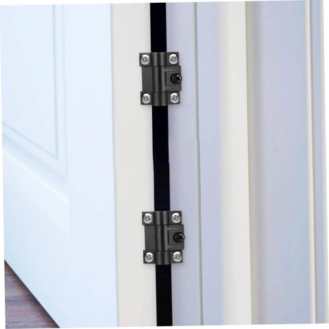 Adjustable Damping Hinge Set For Kitchen Cabinets And Wooden Doors With Quiet Soft Close 10 Pack Mini Hinge Locks installed on door