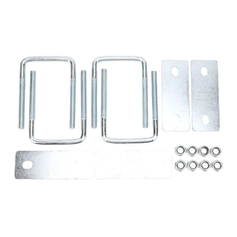 Heavy Duty Galvanized Leaf Spring Clamps For Trucks And Boats Fit 3 Inch Wide Springs Secure Rails Up To Square U Bracket Kit Easy Install, hardware set