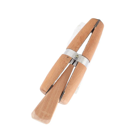 Wooden Jewelry Clamp Tool With Round And Flat Jaws For Holding Rings And Small Parts Ideal For Jewelry Repairs And Crafting Projects Perfect For Beading Ring Sizing And Precise DIY Work Pro Grade, wooden clamp close-up