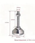 Heavy Duty Adjustable Furniture Feet Set, 4 Stainless Steel M8x50mm Legs With Silent, Wear-Resistant Pads For Machines, Tables