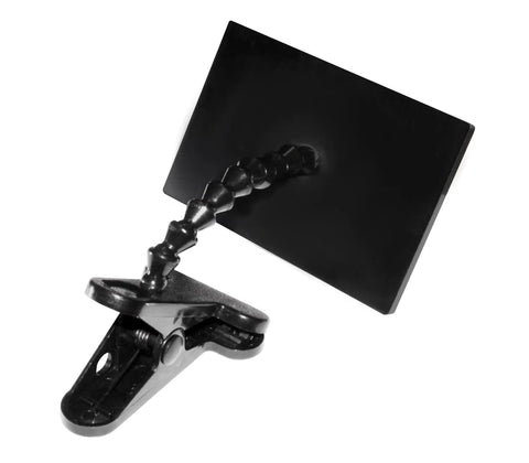 Clip-On Inspection Mirror With Flexible Bendable Shaft And Easy-Open Clip For Weak Grip, Acrylic Rectangular Mirror Stays Put While You Peek Around Tight Corners, Ideal For Home Repairs, Rehab, Auto Work, And DIY Projects.
