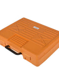 Orange carrying case for 12 Pack 3 Inch Boring Head With R8 Shank And 3 Quarter Inch Carbide Boring Bars Set For Metalworking