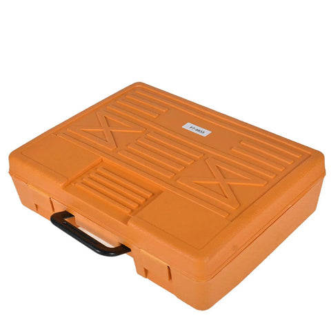 Orange carrying case for 12 Pack 3 Inch Boring Head With R8 Shank And 3 Quarter Inch Carbide Boring Bars Set For Metalworking
