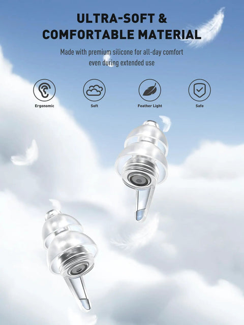 Two Pairs High Fidelity Concert Ear Plugs Reusable Noise Reduction For Musicians And Showgoers Soft Hearing Protection Petite