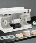 Heavy Duty Dual Head Bench Grinder With Adjustable Dust Guards Rock Solid 3000 RPM Variable Speed Buffing Machine with wheels and dental molds.