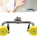 Must Have Eyewash Station With Aerated Spray for safety, featuring 304 stainless steel nozzle and yellow covers, wall mounted