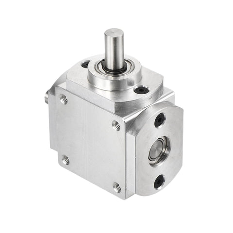 Right Angle Bevel Gearbox For DIY Gearheads, 1 To 1 With One Output Shaft, 1 Module 20 Teeth Bevel Gear, Aluminum Frame, 8mm Shaft