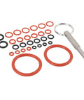 Ultimate 30 Piece Silicone O Ring Replacement Kit Compatible With Most Coffee Machines Featuring Stainless Steel Tool Key For Hassle Free Maintenance Seals That Resist High Heat And Leakage Keeping Your Cup Frothing And Tasting Like A Million Bucks. silicone O-ring set with stainless steel tool, assorted sizes