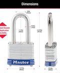 Outdoor Padlock Set With Keys Keyed Alike Long Hardened Shackles That Resist Cutting For Gates Sheds And Fences Weatherproof