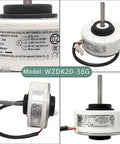 Drop In 280V Brushless Air Conditioner Fan Motor Replacement 20W 1300 RPM CCW Inverter Type For WZDK20-38G ZKFP-20-8-6