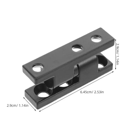 Detachable Black Zinc Alloy Slip Joint Flag Barrel Hinges For Electric Cabinets And Bathroom Cupboards, Heavy Duty Door Hinges