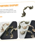 Zinc Alloy Door Handle And Drawer Pulls With 64mm Hole Spacing In European Style Antique Bronze Finish Display
