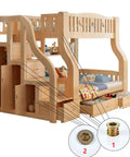 Wooden bunk bed assembly with 100 Pcs M6x25mm Furniture Bolts Hex Screws And Barrel Nuts Kit With 2 Matching Drive Tools For Furniture Connectors