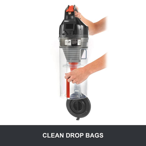 Hoover Commercial TaskVac Bagless Upright Vacuum Cleaner Lightweight 15 Pounds Powerful Suction For Carpet Hard Floor Cleaning Easy Maneuverability For Business Use