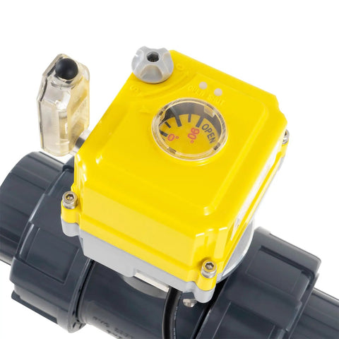 Smart WiFi Water Valve 2 Inch Electric Ball Valve With DC24V Actuator And AC110 230V Power Adapter TUYA App Control Timed Auto Shutoff