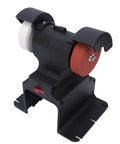 Walfront 18 Volt Cordless Mini Bench Grinder With 200 Watt Power And 7000 Rpm Speed, compact design with dual grit wheels for precision grinding.