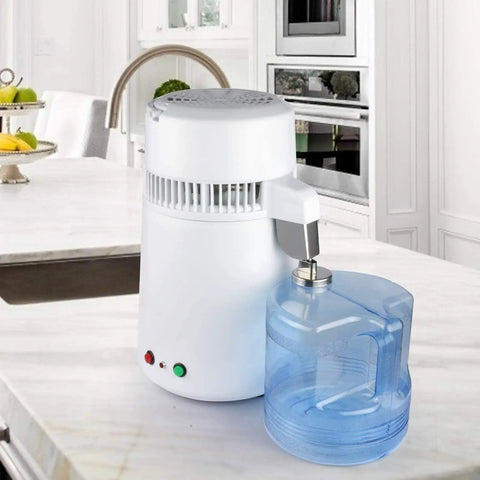 Portable Water Distiller For Home And On The Go Delivers Pure Safe Drinking Water Anywhere Easy Setup Low Maintenance Wide Compatibility With Different Water Sources Everyday Kitchen Must Have on kitchen counter