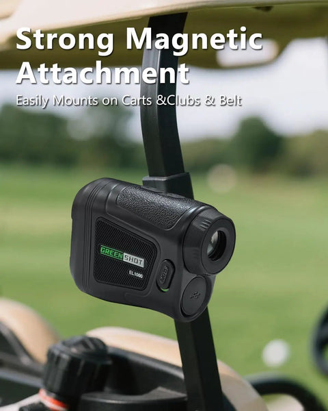 Dope Golf Range Finder With Slope 1200 Yard Range 6X Magnification Magnetic Mount on golf cart