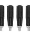OUNONA 4 Pack Rotational Handwheel With M10x80 Thread Screw Crank Handle Grip For Milling Machine Workbench Repair Bakelite Ergonomic Control Knob, four black bakelite grips with screws