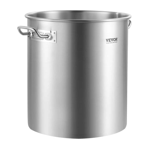 42 Quart Stainless Steel Stock Pot With Strainer, Lid And Handles, Heavy Duty Commercial Grade, Sanded Finish For Easy Cleaning, For Large Batches And Catering Events, Even Heat For Lobster, Turkey, And Big Pot Meals