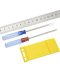 Professional 17 Piece Model Tools Kit For Gundam And Car Model Building with screwdrivers, ruler, and sanding tool.