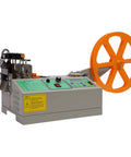 Hot And Cold Cutting Textile Cutter For Webbing Ribbon And Zipper With Handguard Blade Cover Adjustable Temperature And Out Of Material Alarm Auto Tape Cutter