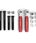 Max Bump Steer Kit Adjustable For 79-93 Ford Mustang With Heavy Duty Cr-Mo Steel Spacers And CNC Machined Precision Outer Tie Rod End