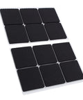 Nonslip 12 Pack Rubber Feet Pads For Furniture And Appliances, 1.8 Inch Black Self-Adhesive Floor Protectors shown on white background