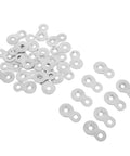 Heavy Duty Dual Hole Rock Solid Desk Fasteners With Screws Clips 30 Pcs Iron Tabletop Connectors Prepunched No Burrs