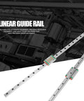 Compact MGN12H Miniature Linear Guide Rails 1pc Set, 450mm Long 12mm Wide With Sliding Block, industrial backdrop