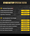 All Vehicles 24V 12V Car Battery Tester With Digital Auto Battery Analyzer And 99.9 Percent Accuracy 30 To 2000 CCA Works On Flooded AGM Flat Plate AGM For Motorcycle Car Truck Boat RV Marine ATV SUV Yacht Alternator Charging Cranking System Scanner, BT460 display
