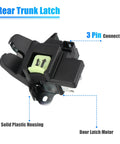 Trunk Latch Lock Actuator 81230A7030 for Kia Forte Koup 2014-2020 with 3-pin connector and solid housing shown.
