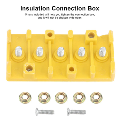 Five Pole E Bike Motor Controller Wire Connection Box Connector For Electric Bike Wiring Harness Heat Resistant Insulated Junction Box Durable Flame Retardant Cable Connector For Controllers And More Gear