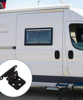 Spring Loaded Auto Close RV Door Hinges With Semi Concealed Self Closing Mechanism In Heavy Duty Steel Half Overlay Design
