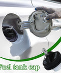 Locking Gas Cap With Key For Theft Prevention And Solid Seal installed, showing ABS plastic cover with tank opening.