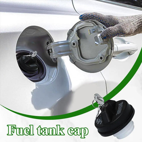 Locking Gas Cap With Key For Theft Prevention And Solid Seal installed, showing ABS plastic cover with tank opening.