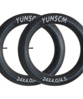 Heavy Duty 2 Pack Fat Bike Inner Tubes 24x4.0 to 4.5 AV32mm Schrader Valve 102 114 507 Compatible With 24x4.0 24x4.1