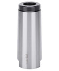 MT5-MT3 taper drill sleeve reducing adapter in steel, front view.