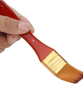 Hand holding brush from Watch Cleaning Brush Set With Red Wooden Handles And Heads, 10 Sizes, Precision Movement Maintenance Tools